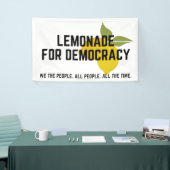 limonade voor democratie spandoek (Beurs)