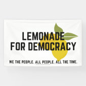 limonade voor democratie spandoek (Horizontaal)