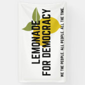 limonade voor democratie spandoek (Verticaal)