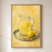 Limonadekan Waterverf Cottagecore Poster