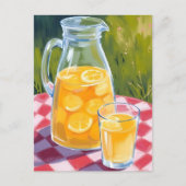 limonadepicknick | Citroenen fruit geschilderd Briefkaart (Voorkant)
