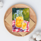 limonadepicknick | Citroenen fruit geschilderd Briefkaart