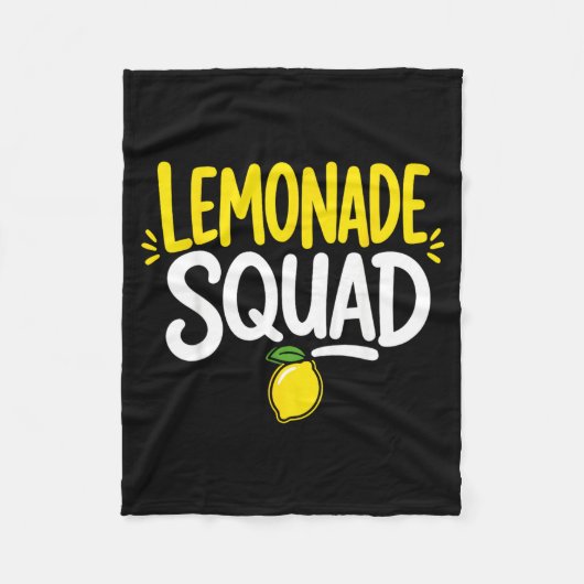 Limonadestand Crew Limonade Team Fleece Deken (Voorkant)