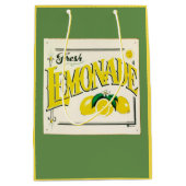 limonadeteken citroen zomerfruit groen medium cadeauzakje (Voorkant)