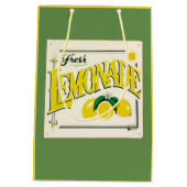 limonadeteken citroen zomerfruit groen medium cadeauzakje (Achterkant)