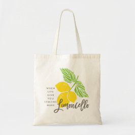 Limoncello, als het leven je citroenen geeft, canv tote bag