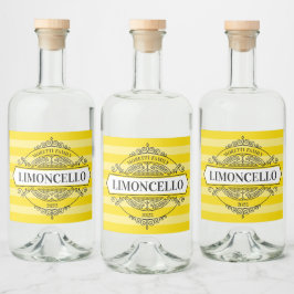 Limoncello Badge Label Likeurfles Etiket