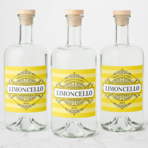 Limoncello badge Label Likeurfles Etiket