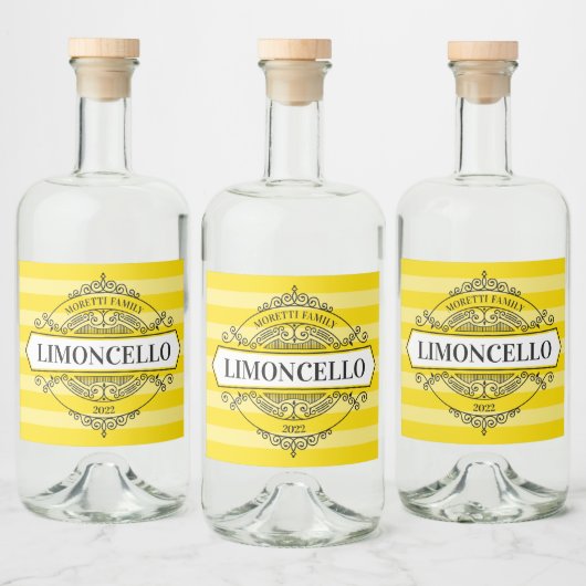 Limoncello Badge Label Likeurfles Etiket (Flessen)