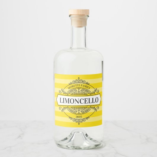 Limoncello Badge Label Likeurfles Etiket (Voorkant)