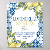 Limoncello Bar La Dolce Vita Italiaanse citroen Poster (Voorkant)