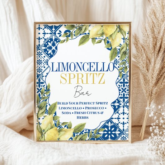 Limoncello Bar La Dolce Vita Italiaanse citroen Poster