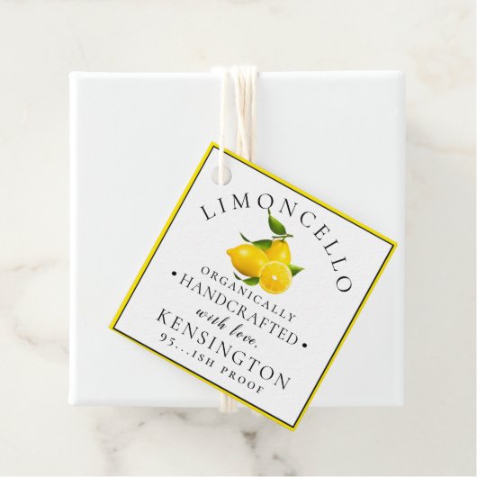 Limoncello Bedankjes Labels (In situ)