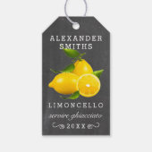 Limoncello Bottle Hang Label Chalkboard Look | Cadeaulabel (Voorkant)