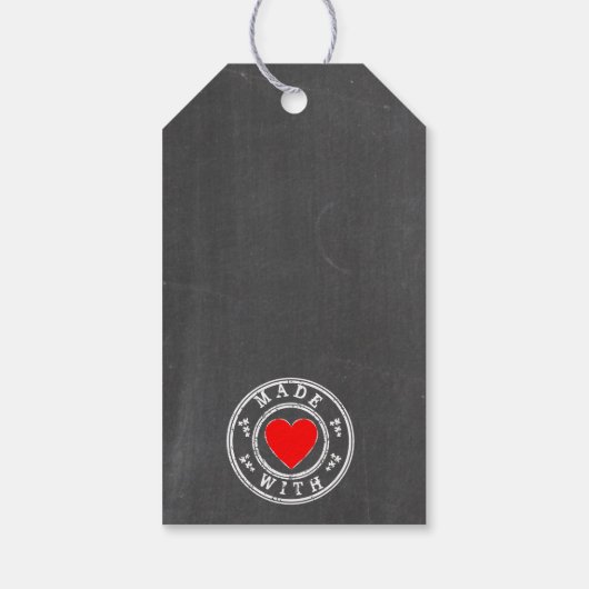 Limoncello Bottle Hang Label Chalkboard Look | Cadeaulabel (Achterkant)