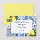 LIMONCELLO BRUIDJESBADKARTJE BEDANKKAART (Voorkant / Achterkant)