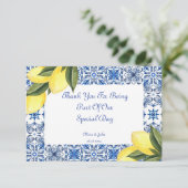 LIMONCELLO BRUIDJESPARTY THAN KART BEDANKKAART (Staand voorkant)