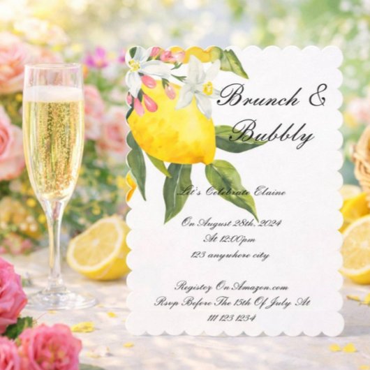 LIMONCELLO BRUIDJESSCHOONMAAK-UITNODIGING SAVE THE DATE