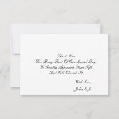 LIMONCELLO BRUIDJUMAVOND BEDANKKARTE BEDANKKAART (Achterkant)