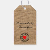  Limoncello Burlap Look Bottle Hang Label | Cadeaulabel (Achterkant)