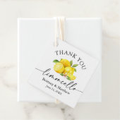 Limoncello Calligraphy Waterverf Lemons Dank u Bedankjes Labels (In situ)