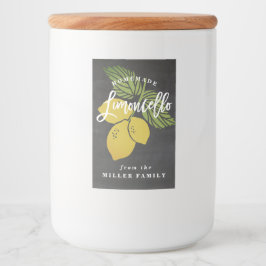 Limoncello Chalkboard Label, mini-fles Voedselcontainer Etiket