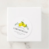 Limoncello Citroen Bloemige Bruiloft Bedankjes Labels (In situ)