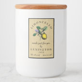 Limoncello Citroen Illustratie Voedselcontainer Etiket (Voorkant)