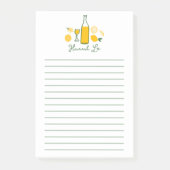 Limoncello Citroenen Aangepaste Naam Schattig Post-it® Notes (Voorkant)