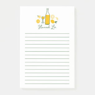 Limoncello Citroenen Aangepaste Naam Schattig Post-it® Notes
