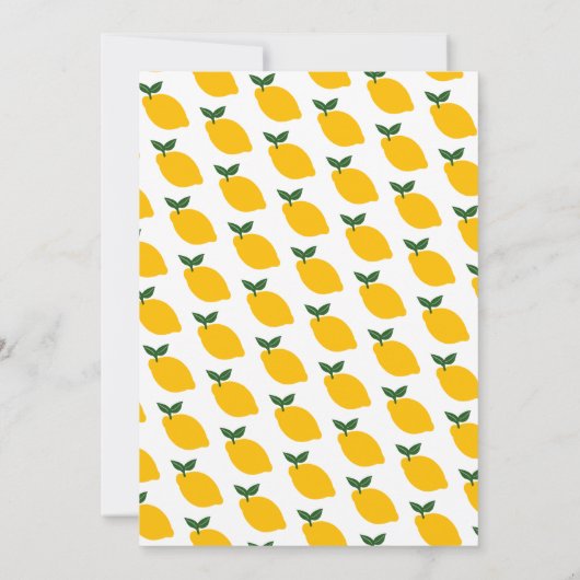 Limoncello Citroenen CUSTOM Leuke VERJAARDAG PARTI Kaart (Achterkant)