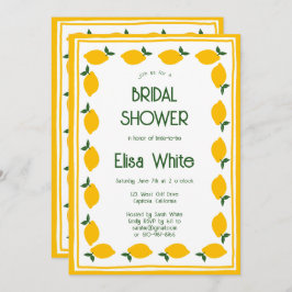 Limoncello Citroenen CUSTOM QR Code Vrijgezellenfe Kaart