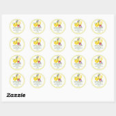 Limoncello citroenen ronde sticker (Vel)