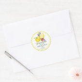 Limoncello citroenen ronde sticker (Envelop)