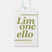 Limoncello Dank je Labels voor weddenschappen Cadeaulabel (Voorkant)