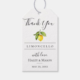 Limoncello Favor Bedankt Cadeau Label Cadeaulabel