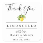 Limoncello Favor Bedankt