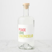 Limoncello Food and Beverage Label Set Likeurfles Etiket (Voorkant)