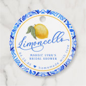 Limoncello gepersonaliseerde Vrijgezellenfeest voo Bedankjes Labels (Voorkant)