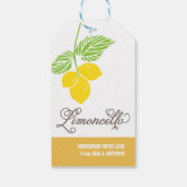 Limoncello Gift Label, gunstag, hangend label Cadeaulabel (Achterkant)