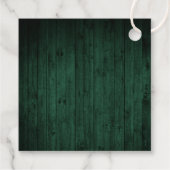 Limoncello Green Wood Print Merry Christmas-Label Bedankjes Labels (Achterkant)