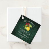 Limoncello Green Wood Print Merry Christmas-Label Bedankjes Labels (In situ)