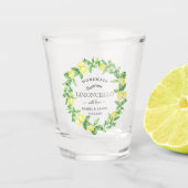 Limoncello Greenery Gepersonaliseerde Monogram Fav Shot Glas (Voorkant)
