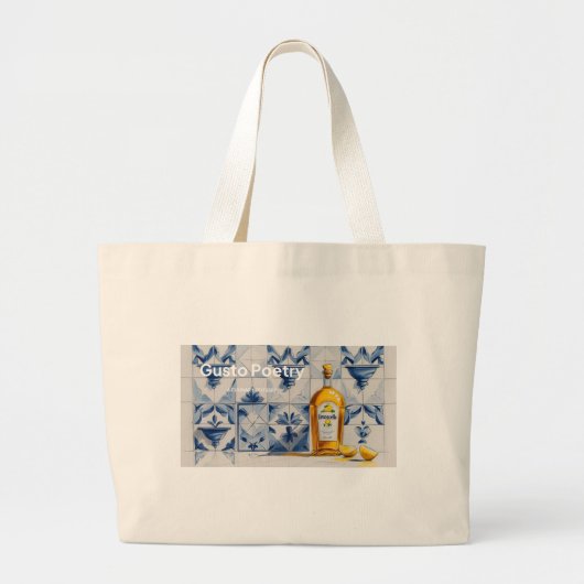 Limoncello Gusto Poëzie Grote Tote Bag (Voorkant)