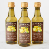 Limoncello houten Bedankt Mini flesetiketten Wijn Etiket (Flessen)