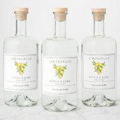 Limoncello Italiaanse stijl Lemon Likeurfles Etiket (Flessen)