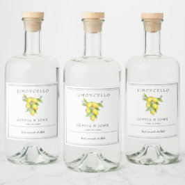 Limoncello Italiaanse stijl Lemon Likeurfles Etiket