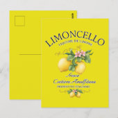 Limoncello Italië Amalfikust Briefkaart (Voorkant / Achterkant)