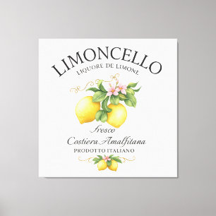 Limoncello Italië Amalfikust Canvas Afdruk
