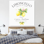 Limoncello Italië Amalfikust Canvas Afdruk (Insitu (Slaapkamer))